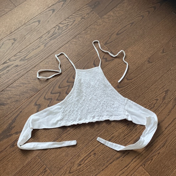 White Halter Top - Picture 2 of 4